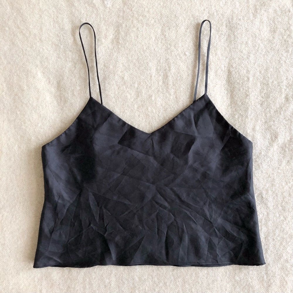 Suzanne Rae black satin cami top - Picture 2 of 6